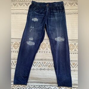 Faded Glory Demim Leggings- Size 1X (18/20)